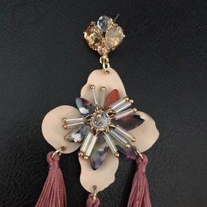 Badgley Mischka Jewelry - New Badgley Mischka Flower, stones & Tassels Earri Badgley Mischka Jewelry - New Badgley Mischka Flower, stones & Tassels Earri